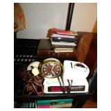 ALARM CLOCKS AND BOOKS INCLUDING BIBLES