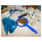 HAIR DRYER, MIRRORS, BODY SOAPS, ETC.
