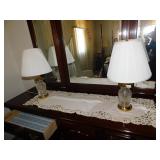 PAIR OF CRYSTAL LAMPS