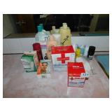 FIRST AID PRODUCTS, TAPE, MOISTURIZING CREAMS,