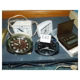ALARM CLOCKS INCLUDING 2 BABY BENS, AND BULOVA