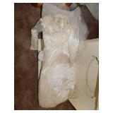 BRIDAL GOWN STORED IN BOX FOR 40 YEARS WITH
