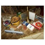 ROTATING PHOTO FRAMES, PLAYING CARDS, TIN