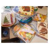 PAPER PLATES AND HOLDERS, STRAWS, PAPER BAGS,