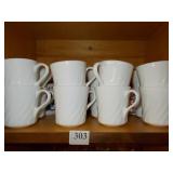 SET OF CORNING WEAR MUGS AND COFFEE MUGS