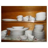 MIKASA CHINA SET 11 DINNER PLATES, SERVING TRAY,