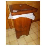 WOODEN TRASH BIN