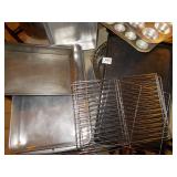ASSORTED BAKING TRAYS, CUPCAKE PANS, CAKE TINS,