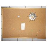 BULLETIN BOARD WITH THERMOMETER/COMPASS