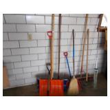 SNOW SHOVELS AND BROOMS.