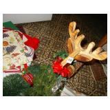 LIGHT UP CERAMIC HOUSE, SNOW GLOBE, WOODEN