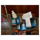 CERAMIC NATIVITY FIGURINES, CHRISTMAS STUFFED