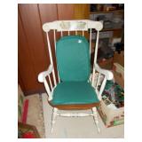 WOODEN PAINTED ROCKER CHAIR.