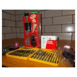 20 PIECE TWIST DRILL SET AND MISC. ITEMS TO FIX