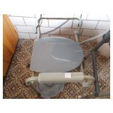 WALKER AND POTTY CHAIR.