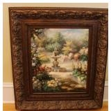 "FOUNTAIN" ORIGINAL OIL PAINTING - ARTIST SIGNED