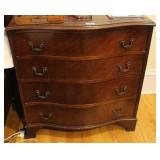 HUFFMAN - BOYLE 4 DRAWER LEATHER TOP CHEST - 30"