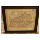 KENTUCKY-TENNESSE MAP - GRAY