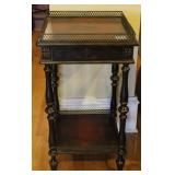 OCCASIONAL TABLE WITH BRASS GALLERY - ROSE DESIGN