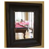 DECORATIVE BEVELED GLASS MIRROR - 29" X 35"