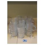 18 GLASS COFFEE CUPS