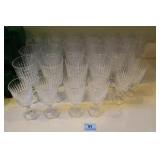 29 PC. CRYSTAL STEMWARE MATCHING SET