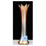 CARNIVAL GLASS VASE - 10"
