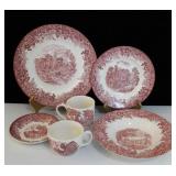 52 PC. SET OF WEDGEWOOD "ROMANTIC ENGLAND"