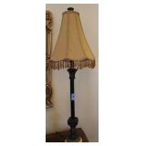 PAIR BUFFET STYLE LAMPS WITH ALABASTER BASE