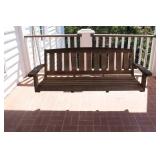 54" WOODEN PORCH SWING - HANGING