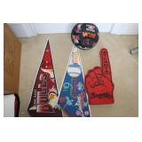 GROUPING: TOYS, PENNANTS, BASKETBALL, ETC.