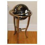 FLOOR STAND GLOBE - CHROME STAND