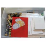 ART SUPPLIES AND ARTIST EASEL