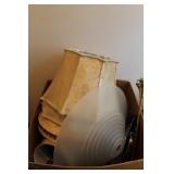BOX OF LAMPS, SHADES AND LAMP PARTS