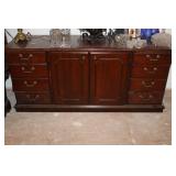 CREDENZA - 6 DRAWER, DOUBLE DOOR IN CENTER