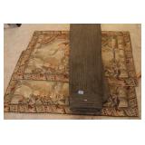 3 THROW RUGS - 2 MATCHING ELEPHANT SCENE RUGS AND