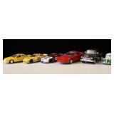 6 DIE CAST CARS: CHEVY TRUCK, NASCAR, KRISPY