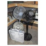 4 FANS: FLOOR, TABLE AND BOX