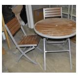 34" ROUND PATIO TABLE AND 2 CHAIRS