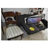 GROUPING: SOFA, DINING CHAIR, MIRROR AND GRAND