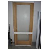 INTERIOR SINGLE DOOR UNIT WITH FROSTED GLASS -