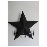 COAT RACK AND 28" METAL ACCENT STAR