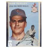 1954 TOPPS BOB TURLEY #85 (ROOKIE CARD)