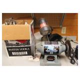 DELTA 6" BENCH GRINDER AND GRINDER ACCESSORIES