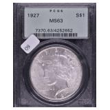 1927 PCGS MS63 PEACE DOLLAR
