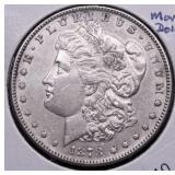 1878 S MORGAN DOLLAR AU