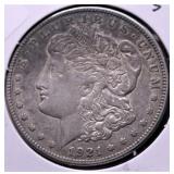 1921 S MORGAN DOLLAR XF