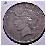 1926 D PEACE DOLLAR XF