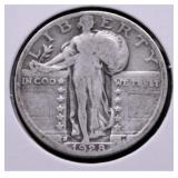 1928 S STANDING QUARTER VG