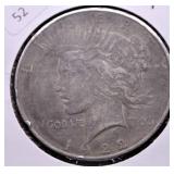 1922 PEACE DOLLAR VF